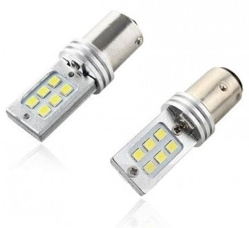 BA15S LED 12-SMD 3535 - 12V LED lamp WIT BA15S LED 12-SMD 3535 - 12V LED lamp WIT